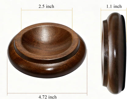 4 Pcs Solid Wood Upright Piano Caster Cups,Furniture Caster Cups,HilerPunk Sofas Beds Chairs Wheel Caster Cups Pads,with Non-Slip & Anti-Noise Felt Pads,for Hardwood Floor Protectors-Natural Wood