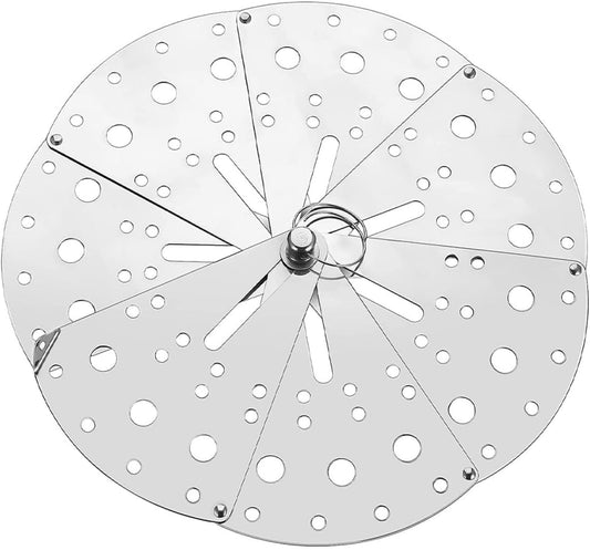 FOMIYES Adjustable Stainless Steel Spill Stopper Cover Anti-Overflow Lid Multipurpose Kitchen Strainer Lid for Pots and Pans Cooking Overflow Prevention