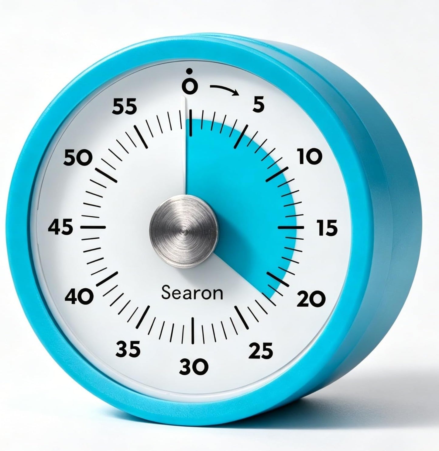 Searon Magnetic Visual Classroom Timer for Teachers, 60-Minute Countdown | No-Tick with Sound or Silent LED Alert, Pause, Magnet/Stand/Hang for Reading, Small Groups & Classroom Routines