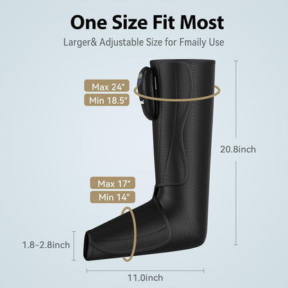 FIT KING Cordless Leg Compression Massager, Foot and Calf Massage Boot