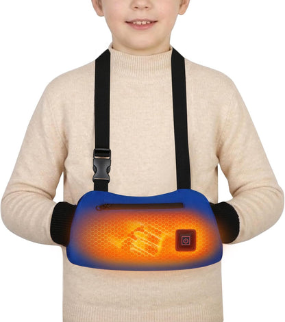 AURYA Heated Hand Warmer Pouch, Rechargeable & Waterproof Electric Hand Muff for Children | Adjustable 3-Heat Settings for Outdoor Play, Skiing, Snowball Fights & School