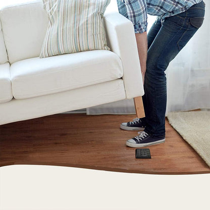 Furniture Wheel Caster Cups/Floor Protectors, Silicone Non-Slip Caster Cups is Deal for Furniture Small Wheels/Furniture Leg and Prevents Scratches 1.75x1.75(4PACK(Black)