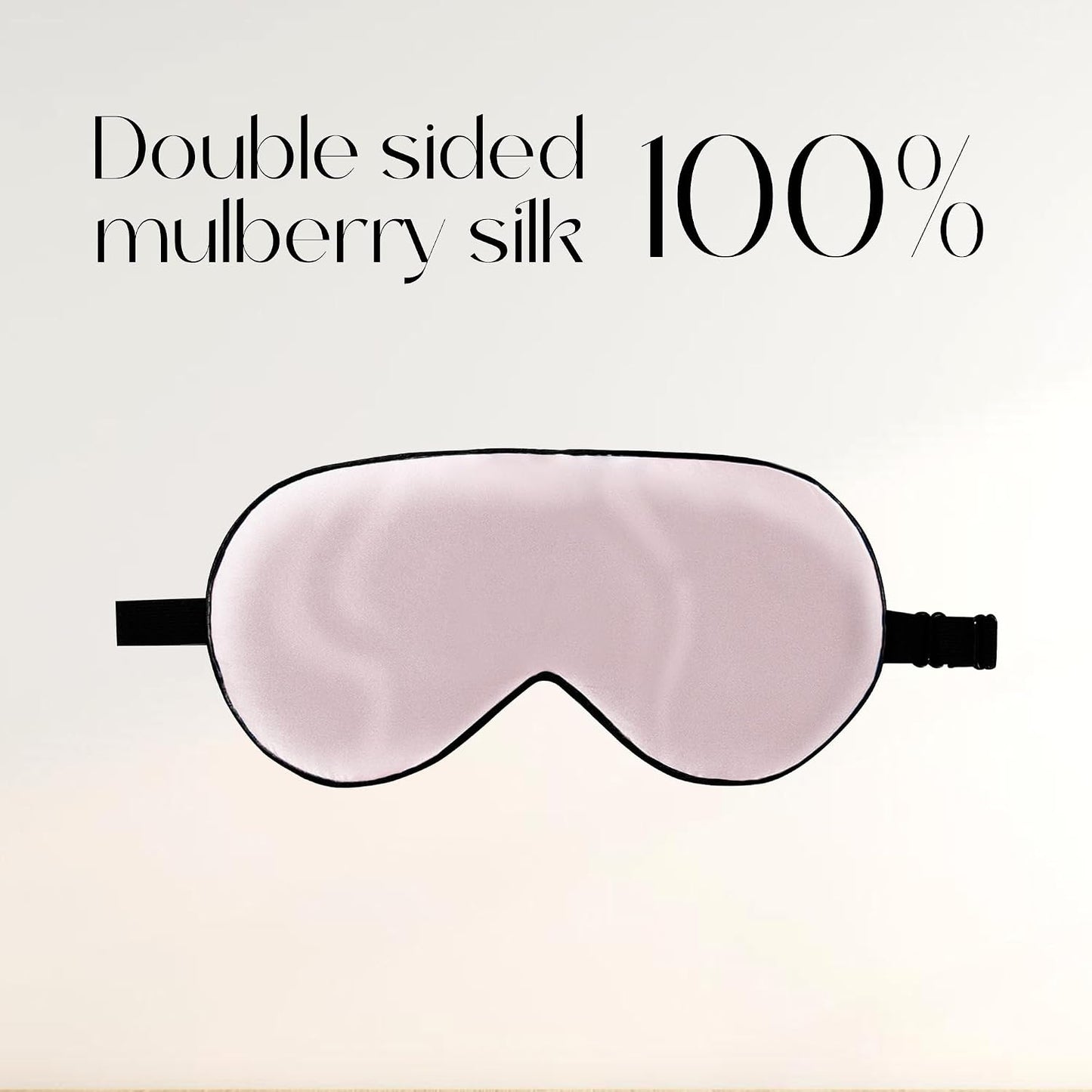 ZIMASILK Adjustable 100% Mulberry Silk Sleep Mask | Super-Smooth Soft Natural Silk Eye Mask for Sleep, Travel, Multiple Color Options ( Navy Blue )