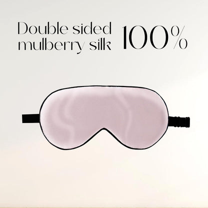 ZIMASILK Adjustable 100% Mulberry Silk Sleep Mask | Super-Smooth Soft Natural Silk Eye Mask for Sleep, Travel, Multiple Color Options ( Navy Blue )