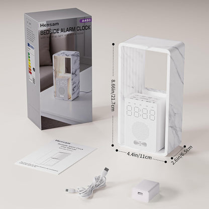 Hensam Sunrise Alarm Clock with 20 White Noise & Night Light for Bedroom