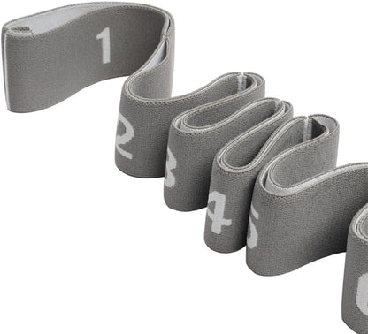 11 Loops Stretch band - Yoga, Pilates, Ballet, and Physical Therapy Stretching strap for Flexibility, Leg Stretching, and Exercise - Durable Stretching equipment for Dance and Fitness
