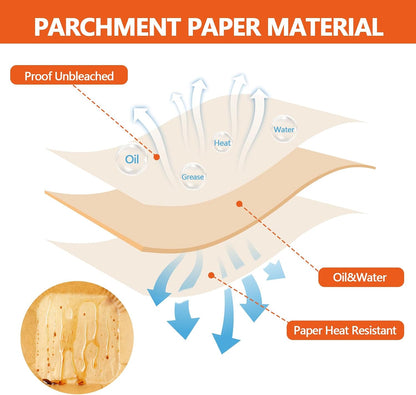 UBeesize 9 Inch Disposable Air Fryer Liners 200 Pack Square Parchment Liner