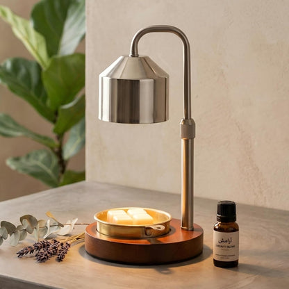MOAFINA White Candle Warmer Lamp with Timer,Height Adjustable Dimmable