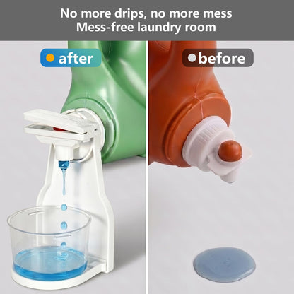 Laundry Detergent Dispenser Cup Holder, Laundry Soap Drip Catcher Tray, 1P | VOTLEVT Plastic laundry detergent drip catcher, Fabric Softener Cup Holder, Liquid laundry Soap holder stand for laundry room