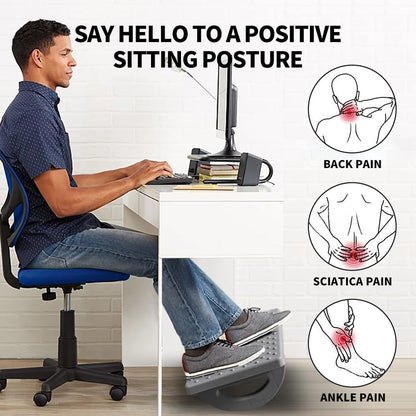 CasaZenith Foot Rest Under Desk at Work, Foot Stools for Under Office Desk