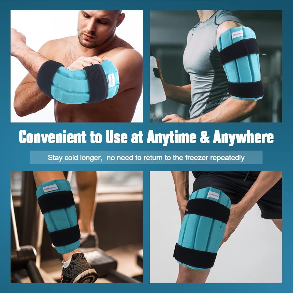Neck Ice Pack Wrap for Cervical Pain, 2 Hours Long Lasting Cold | Ice Pack for Neck Shoulders Cooling, FSA Eligible, Flexible Cold Pack for Hot Weather, Hot Flashes, Surgery, Swelling