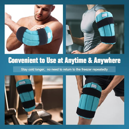 Neck Ice Pack Wrap for Cervical Pain, 2 Hours Long Lasting Cold | Ice Pack for Neck Shoulders Cooling, FSA Eligible, Flexible Cold Pack for Hot Weather, Hot Flashes, Surgery, Swelling
