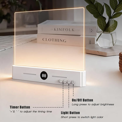Flat Book Light,2026 Upgrade, Book Light Treasure Box, Reading in Bed at Night with 3 Colors & Timer, Dimmable Panel Plate Book Lamp Full Page Light, Bookish Gifts for Book Lovers
