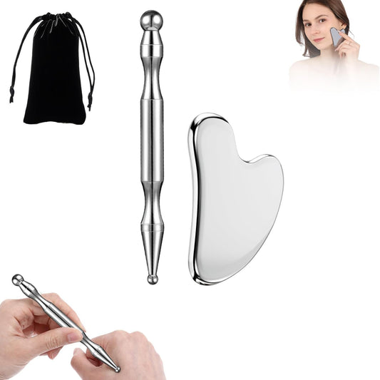 Manual Trigger Point Massage Tool With Thumb Saver For Deep Tissue Massage | One-Piece Molded Resin, No Parting Lines & Smooth Skin-Friendly. Ergonomic Build Saves Massage Effort For Deep Tissue Massage