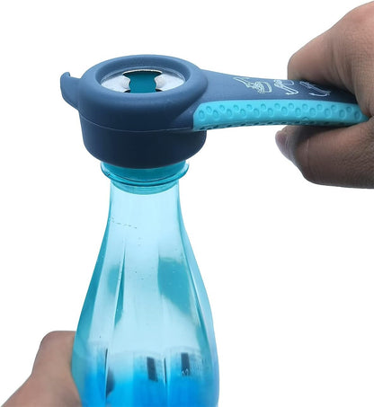 Jar Opener for Weak Hands, 5 in 1 Bottle Opener for Seniors with arthritis | Multifunctional Adjustable Lid Opener with Non-Slip Rubber Gripper Pad – Effortlessly Opens Jars, Bottles & Pop-Top Cans