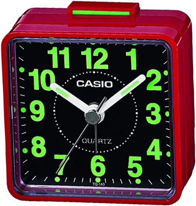 TQ140 Travel Alarm Clock - Red