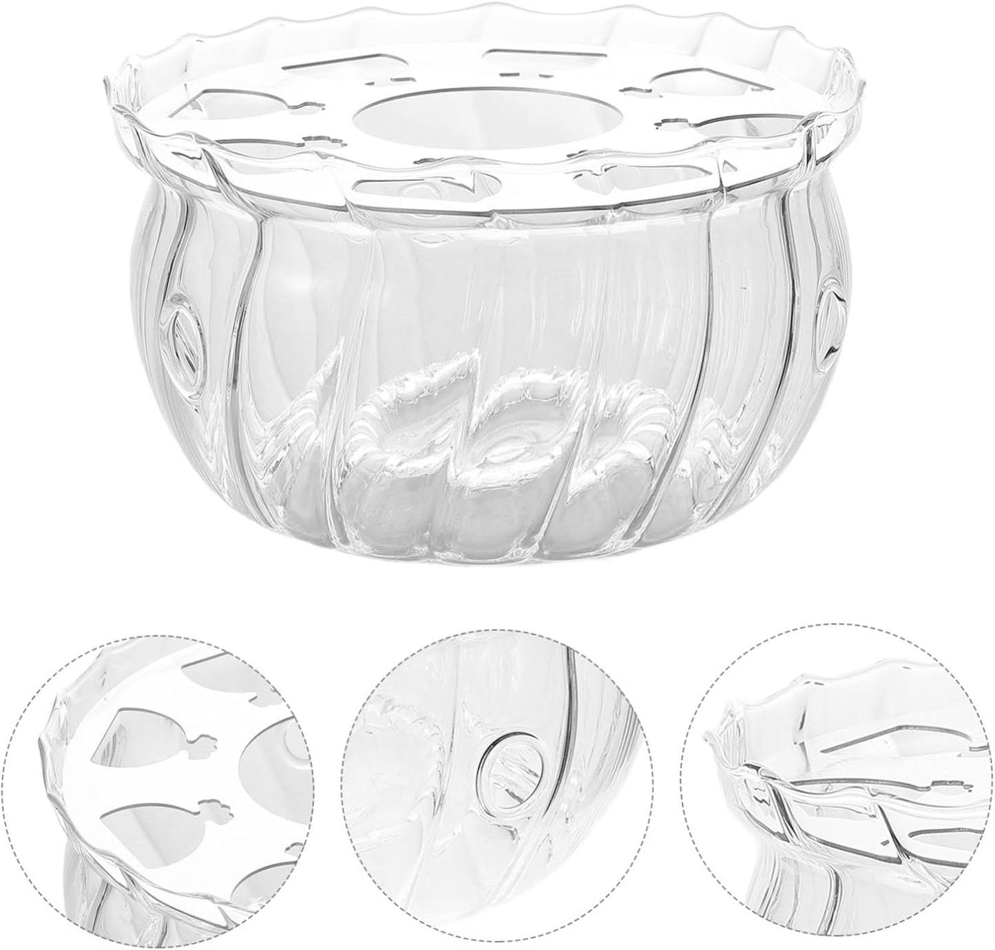 GLEAVI Teapot Warmer and Candle Heater Base Glass Design for Teapots and Beverages Elegant Tea Kettle Warmer for Cozy