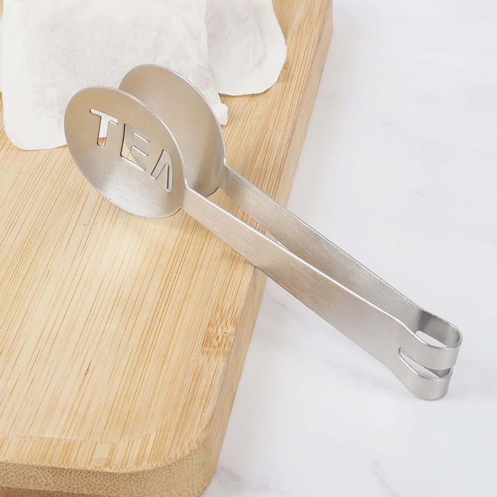 3 Pcs Stainless Steel Tea Bag Tongs Tea Bag Squeezer for Sugar Candy Ice