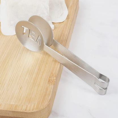 3 Pcs Stainless Steel Tea Bag Tongs Tea Bag Squeezer for Sugar Candy Ice