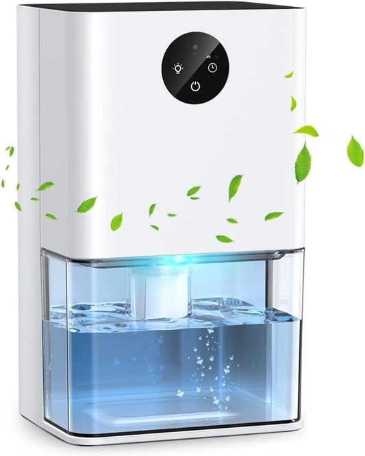 Deyagoo 50OZ Dehumidifier, Small Dehumidifier for Bedroom Closet 300 Sq. Ft | Quiet Operation, Portable, Auto Shut Off, 7 Color, Energy Saving
