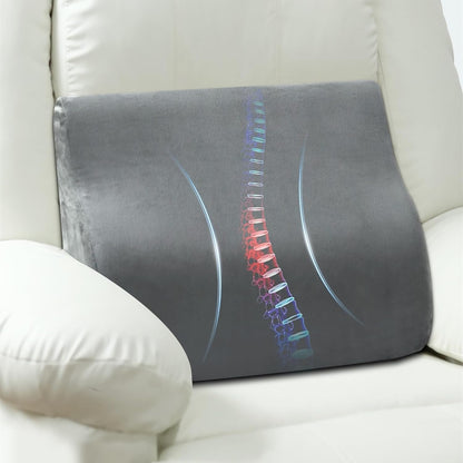 Lumbar Support Pillow for Recliner and Couch, Ergonomic Back Support Pillow