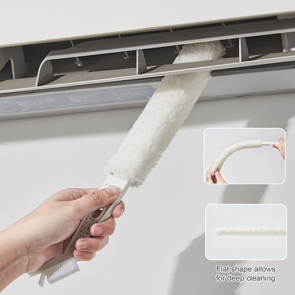 2 Pack Mini Split Cleaning Kit,Air Conditioner Cleaner Set,Under Appliance Cleaning Tool，with 2 Reusable and Washable Microfiber Cloths,for Air Conditioning, Home Appliance