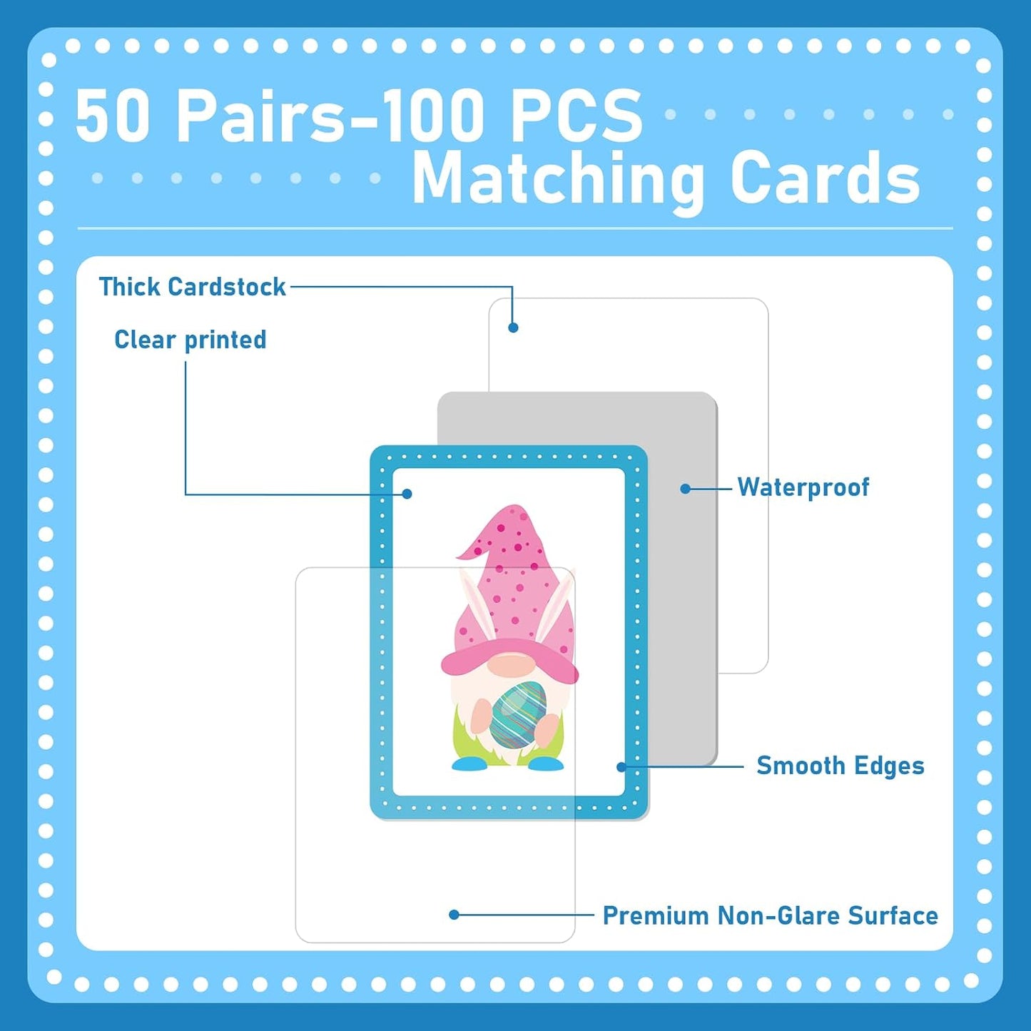 gisgfim 100 PCS Memory Matching Game Famous Paintings Concentration Memory Card for Adults Learning Educational Game A Fun & Fast Artworks Theme Matching Games