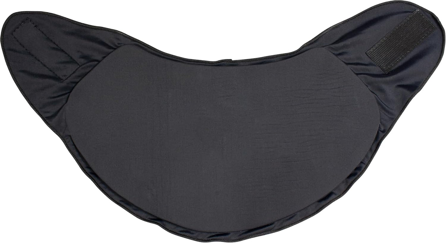 Eurow Luxe Hot & Cold Therapy Gel Neck Wrap, Adjustable One-Size for Neck, Shoulder, Back Pain Relief, Reusable, Contoured, Portable & Weighted for Comfort, Black
