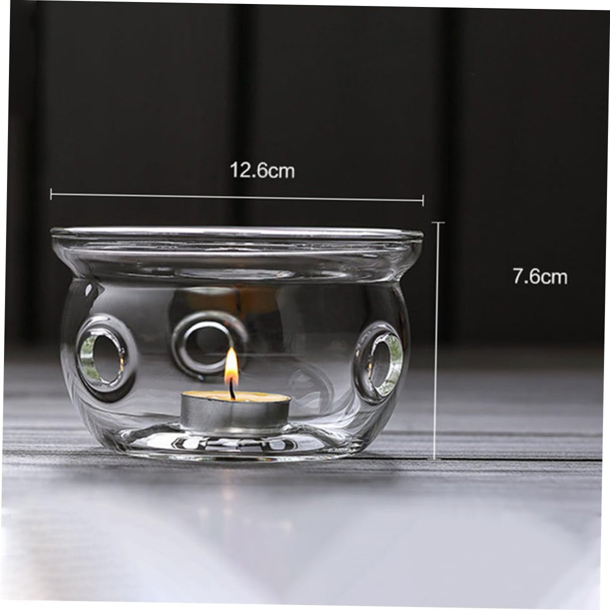 Electric Tea Kettle Base Glass Teapot Stand Insulated Heating Pad Stylish Glass Base for Stovetop Tea Pot