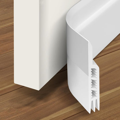 Holikme Door Draft Stopper 41inch Weather Stripping Door Seal Sweep | Under Door Draft Insulator Strong Adhesive Silicone Garage Window Strip Blocker Cold Air & Noise, Easy Install Save Energy