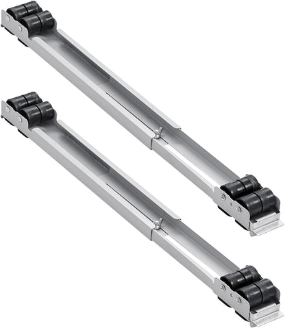 VEVOR Appliance Rollers Heavy Duty, Extendable Appliance Rollers Mobile Washing Machine Base, Mini Fridge Stand Moving Cart for Refrigerators, Dryers, Dishwashers, White