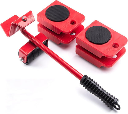 Furniture Lifter and Mover Tool Set with 4 Roller Pads and Lift Bar Sliders with Appliance Lifter – Floor Kit for Sofas, Washing Machines & Kitchen Appliances