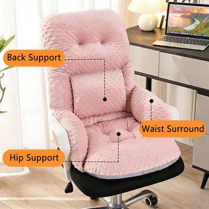 Office Chair Cushions with Armrest，Non-Slip Rocking Chair Pad with High Back Support for Dining Dorm Floor Car Office Patio