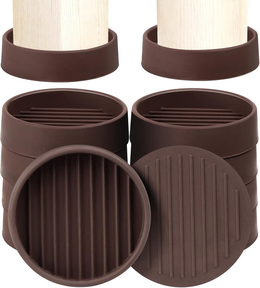 Furniture Pads 3x3 Non Slip Rubber Furniture Caster Cup for Hardwood Floors