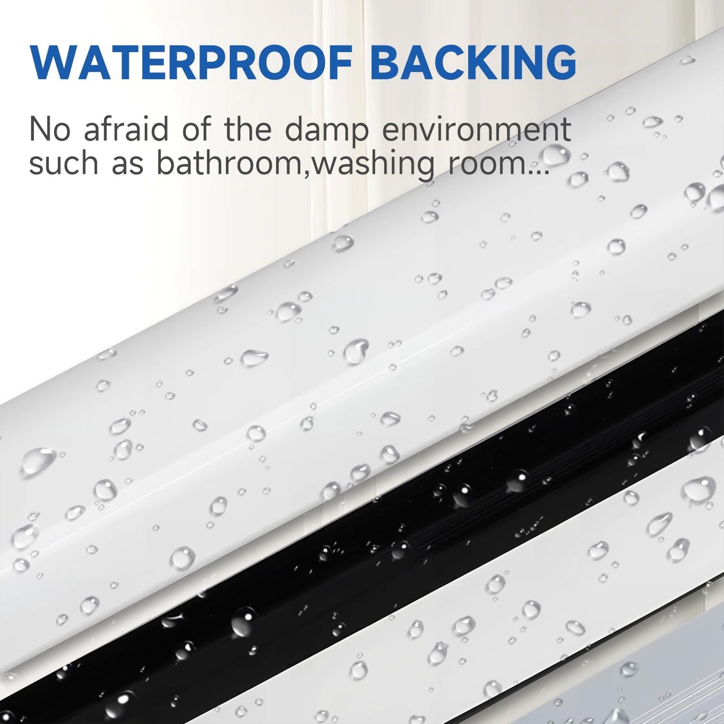 1 pc Strong Silicone Door Draft Stopper Under Door Draft Blocker, Insulator Door Sweep Weather Stripping, Noise Stopper, 38" Length, Strong Adhesive