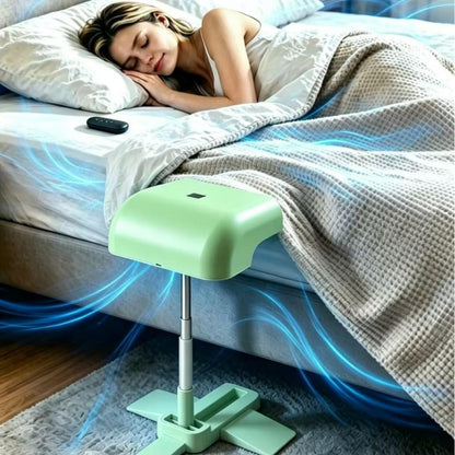 Rechargeable Cooling Bed Fan Under Sheets,Under Sheet Bed Cooling Fan for Hot Sleepers & Night Sweats,Fits all Mattress Heights,Adjustable Beds Coolings System with 5 Speeds and Remote (White)