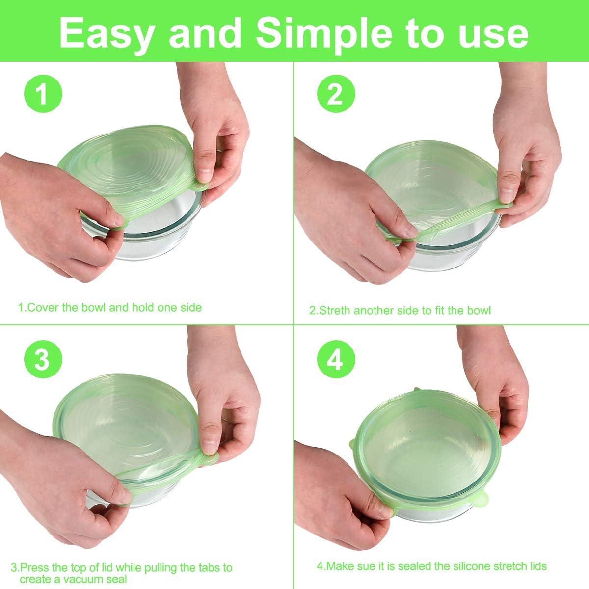 2 Pack Spill Stopper Lid Cover, 10.2 inch and 11 inch, Boil Over ‎Spill Stopper, Microwave Splatter Food Cover, BPA-Free Silicone Lids and Dishwasher Safe, for Home Kitchen