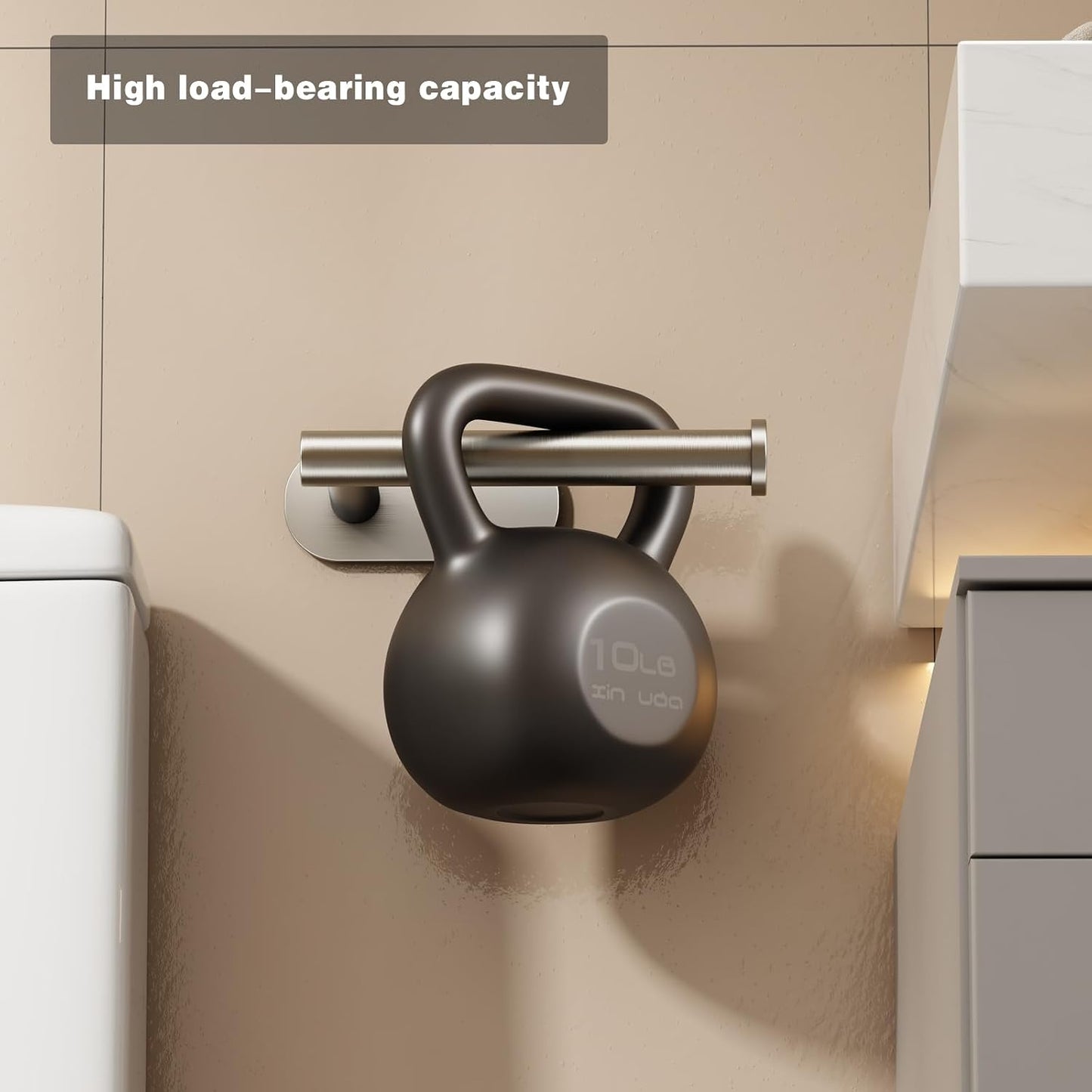 Voldra Toilet Paper Holder with Shelf, Flushable Wipes Dispenser for Bathroom, Adhesive Toilet Paper Roll Holder with Storage Wall Mount Stick On Bathroom Tissue Holder Front Flip Design (Matte Black)