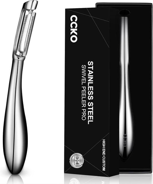 Vegetable Peeler for Kitchen Ultra Sharp Potato Peeler, 10-Year No-Rust Fruit & Veggie Peeler, Potato Peeler Hand, Premium Stainless Steel I-Peeler for Apple Carrot Cucumber