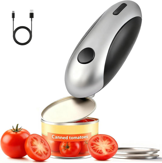 Electric Can Openers in 2026: Automatic Can Opener Electric with Rechargeable. The Can Opener Creates A Smooth Edge, Making It The Best Gift for Seniors And Kids. White