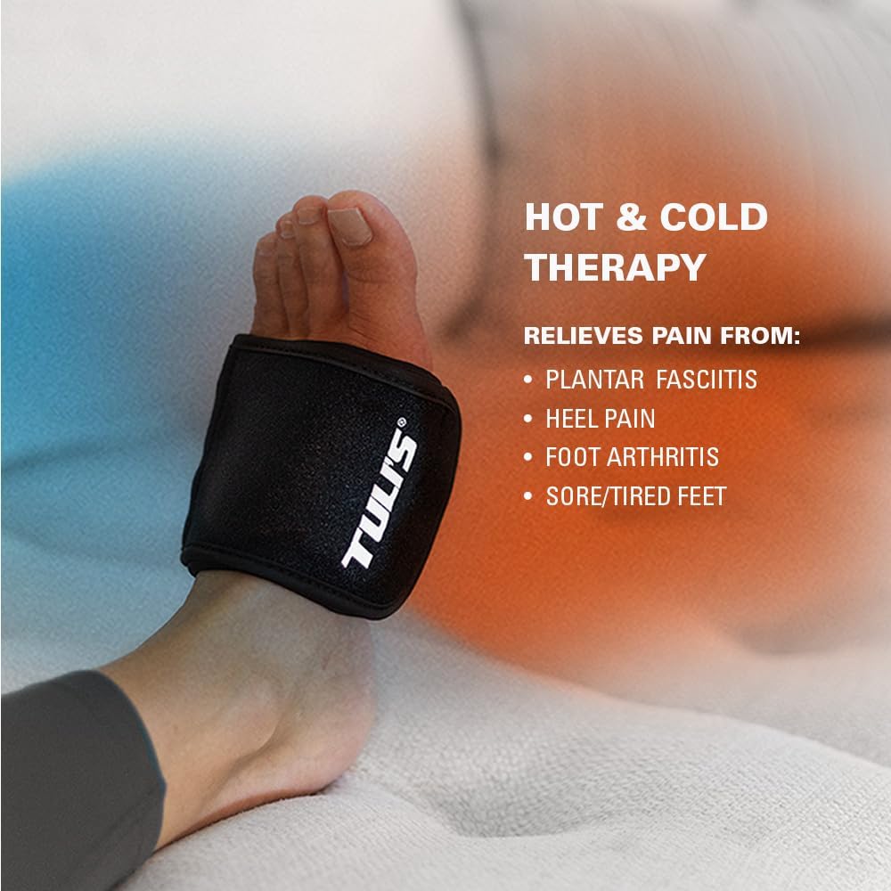 Tuli’s Foot Therapy Wrap, Ice/Heat Pack for Plantar Fasciitis, One Size | Heel, Foot, Arch Pain