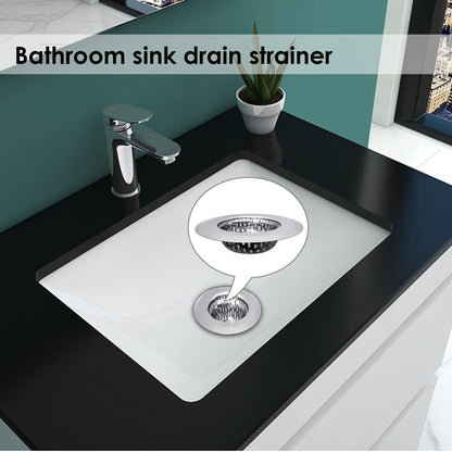 Huntonry Bathtub Drain Strainer - 2.79 Inch Hair Catcher, Stainless Steel Shower Drain Cover, Bathroom Sink Strainer Filter Basket, Tub Drain Strainer, Hair Stopper
