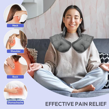 Microwave Heating Pad for Pain Relief, 8 x 18 Grey