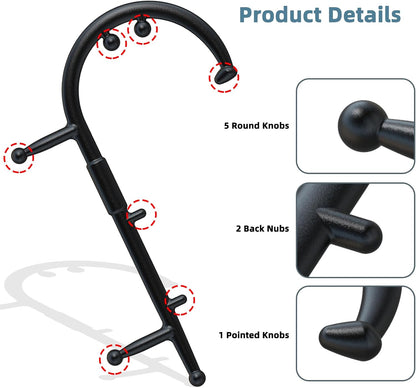 KEINE MARKE Trigger Point Massage Tool Body Deep Tissue Handheld Back, Neck, Shoulder, Leg and Feet Massager Rod, Muscle Release Tool Self Massage Hook Cane for Women & Men
