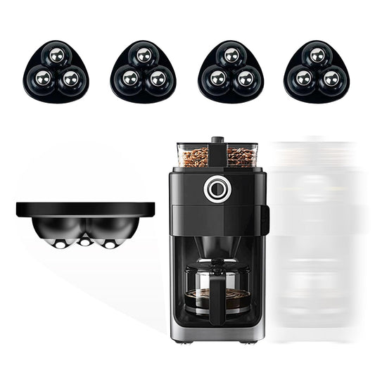 Self Adhesive Appliance Sliders 8 Pack Kitchen & Furniture Rollers | Move Small Appliances Easily 360° Glide No Tools Peel Stick 12lbs Per Wheel