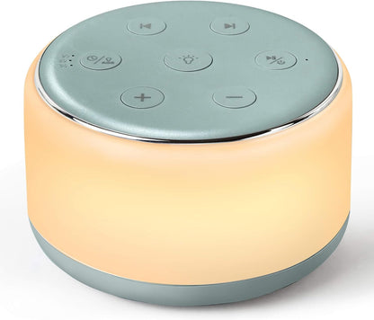 FamiSym Rechargeable White Noise Sound Machine Baby with Night Light