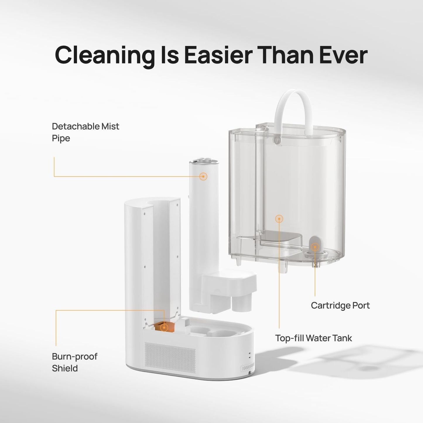 DREO 6L Smart Humidifiers for Bedroom, Warm & Cool Mist for Large Room | 60-Hour Quiet Runtime, 500ML/H Output, Smart Humidity Sensor, Indicator Light, App Control, Works with Alexa & Google, Silver