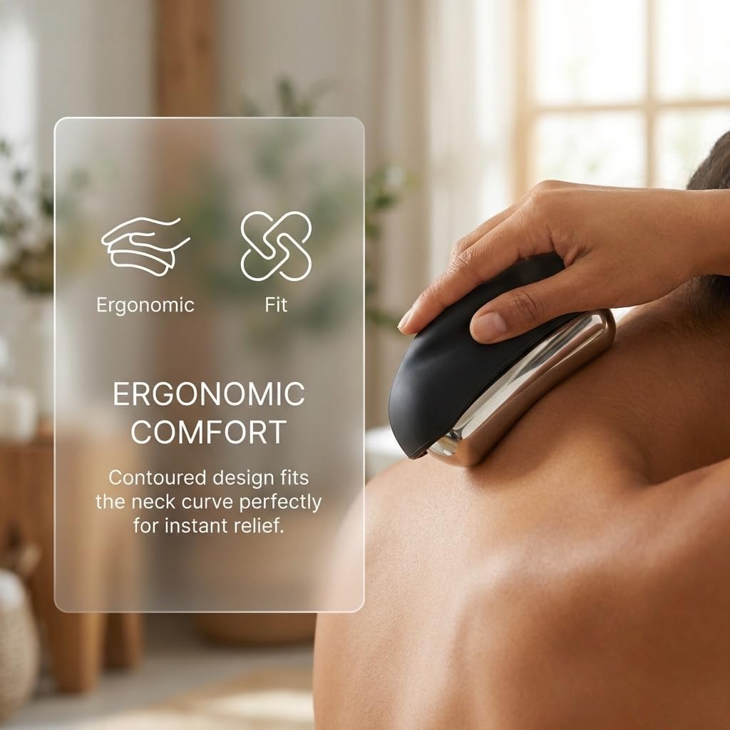 Cooling Massage Roller with Ergonomic Handle for Deep Tissue