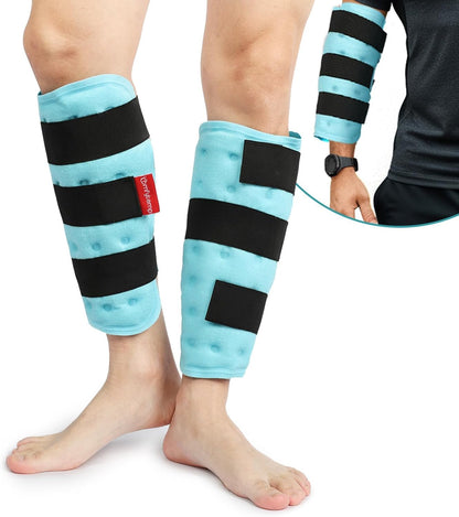 Comfytemp Large Knee Ice Pack Wrap Reusable Gel, FSA Eligible HSA, Full Coverage Knee Cold Compression Brace for Injuries, Pain Relief, Replacement Recovery, Arthritis, Surgery, Women Men Gift