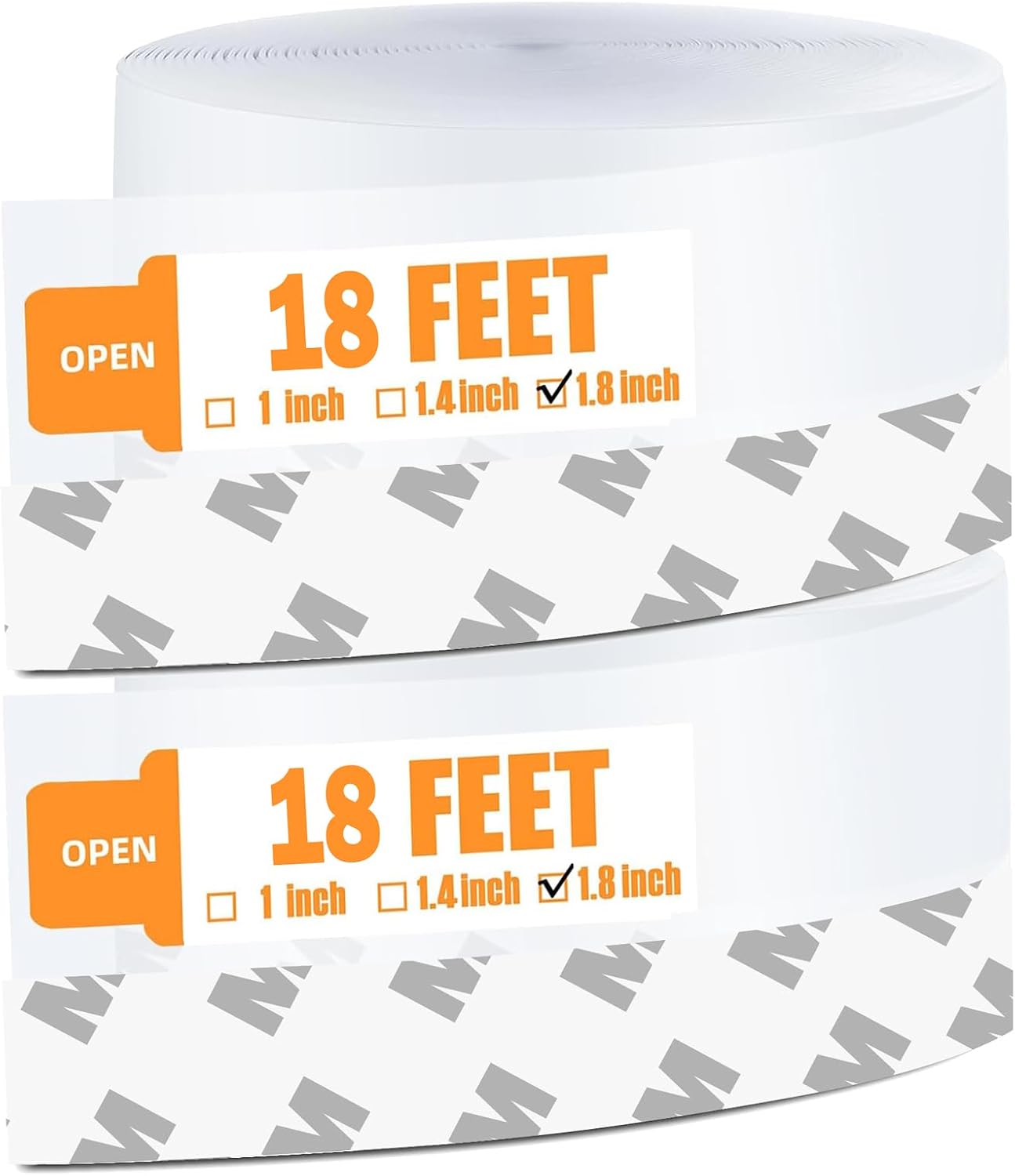 36 Ft Weather Stripping Door Seal Strip Tape,Silicone Door Draft Stopper,Self Adhesive Shower Door Bottom Seal and Door Insulation Strip for Door Frame Windows and Glass Gaps (Transparent, 35mm)
